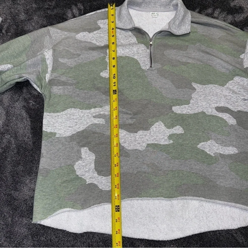 NWOT Aerie Camo soft half zip oversized sweater size small - Picture 6 of 7